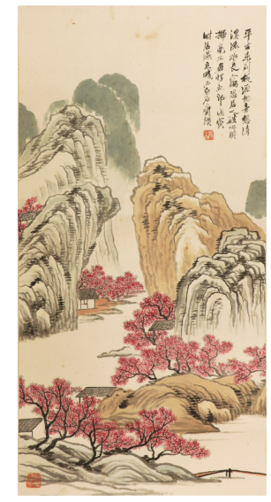 齊白石 1938 年作《桃花源》圖：水墨間的世外桃源想象